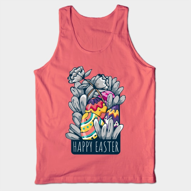 Happy Easter! Easter Egg Design Tank Top by lolisfresh
